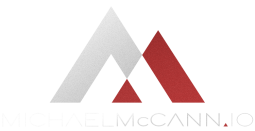 Michael McCann Logo Abstract M (Version K) Reverse